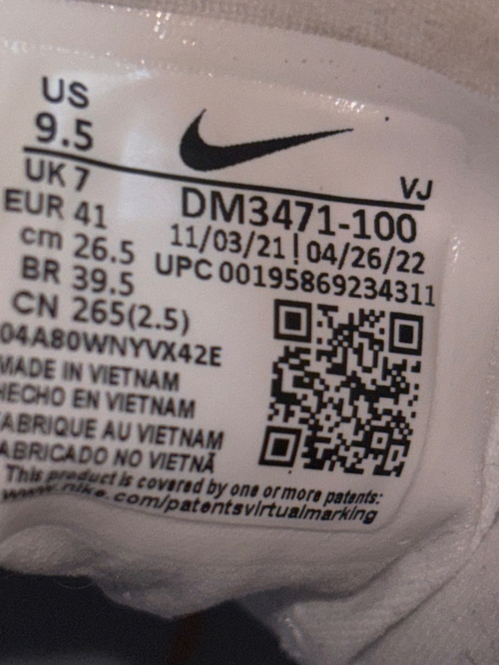 NWOB Nike Air Zoom SuperRep 3 Women's White Athletic Sneakers